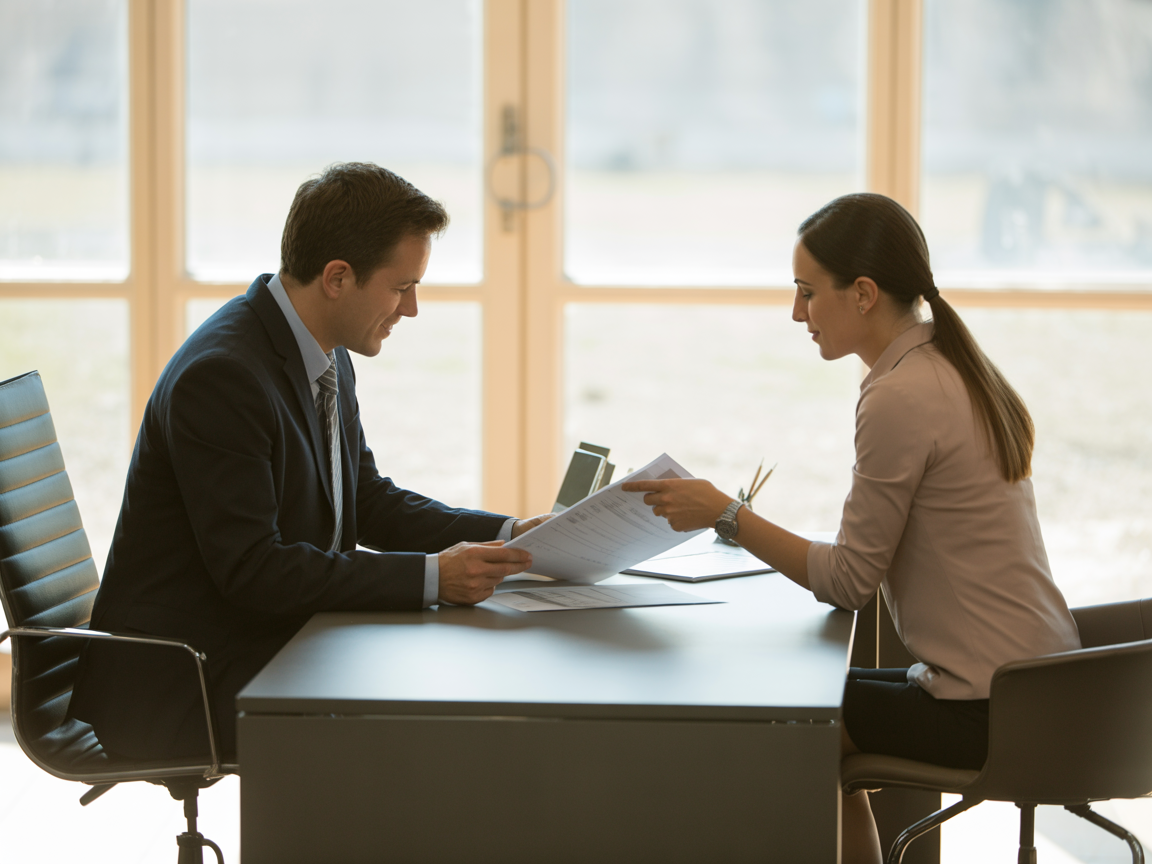 Professional consultation between AMB Solutions team and client